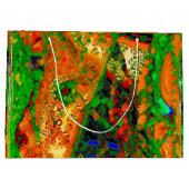 Farbige abstrakte Karnevalmaske Große Geschenktüte (Rückseite)