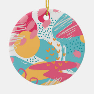Farbige Abstrakte Keramik Ornament