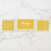 Farbige Abstrakte Kosmetik Jar Wrap rund um das La Wasserflaschenetikett (Einzelnes Label)