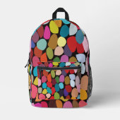 Farbige Abstrakte Kreise Bedruckter Rucksack (Vorderseite)