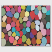 Farbige Abstrakte Kreise Geschenkpapier (Flach)