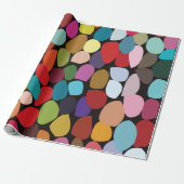 Farbige Abstrakte Kreise Geschenkpapier (Ungerollt)