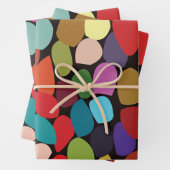 Farbige Abstrakte Kreise Geschenkpapier Set (Beispiel)