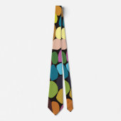 Farbige Abstrakte Kreise Krawatte (Vorderseite)