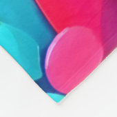 Farbige Abstrakte Kreise Malerei Fleecedecke (Ecke)