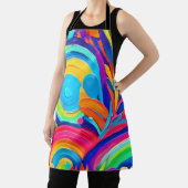 Farbige Abstrakte Kreise Malerei Schürze (InSitu)