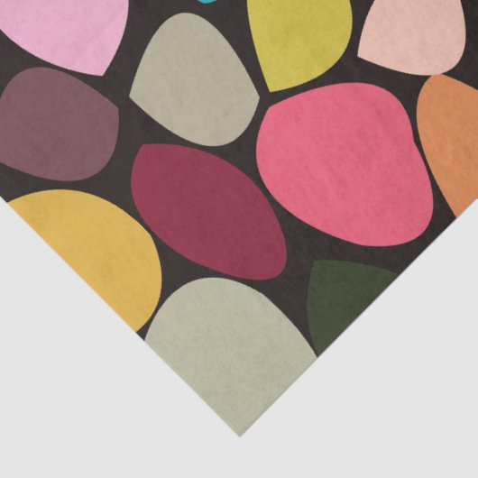 Farbige Abstrakte Kreise Seidenpapier (Detail)