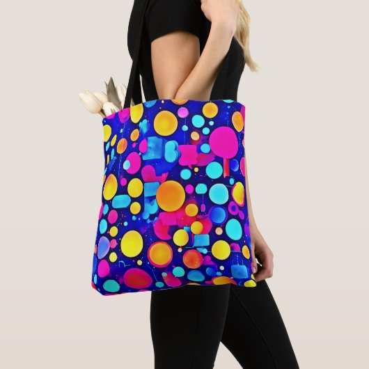 Farbige Abstrakte Kreise Spektrum Tasche (Von Nahem)