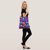 Farbige Abstrakte Kreise Spektrum Tasche (Am Model)