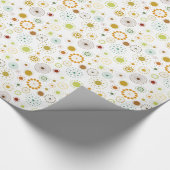 Farbige Abstrakte Kreise und Sterne Geschenkpapier (Ecke)