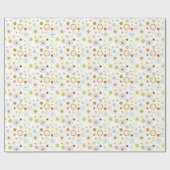 Farbige Abstrakte Kreise und Sterne Geschenkpapier (Flach)