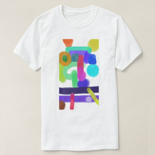 Farbige abstrakte Kunst 11 T-Shirt (Design vorne)