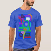 Farbige abstrakte Kunst 12 T-Shirt (Vorderseite)