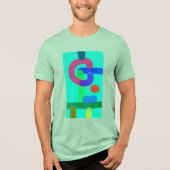Farbige abstrakte Kunst 13 Tri-Blend Shirt (Vorderseite)