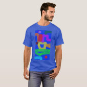Farbige abstrakte Kunst 19 T-Shirt (Vorne ganz)