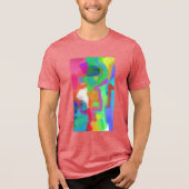 Farbige abstrakte Kunst 7 Tri-Blend Shirt (Vorderseite)