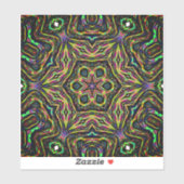 Farbige abstrakte Kunst Aufkleber (Blatt)