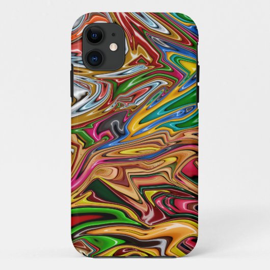 Farbige abstrakte Kunst Case-Mate iPhone Hülle (Rückseite)