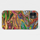 Farbige abstrakte Kunst Case-Mate iPhone Hülle (Rückseite (Horizontal))