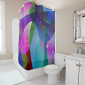 Farbige abstrakte Kunst Duschvorhang (Beispiel)