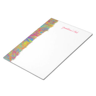 Farbige Abstrakte Kunst Edge Custom Notepad Notizblock