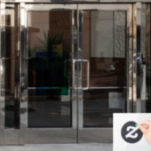 Farbige abstrakte Kunst Fensteraufkleber (Büro Tür)