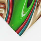 Farbige abstrakte Kunst Fleecedecke (Ecke)