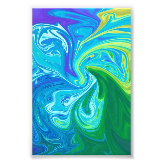 Farbige abstrakte Kunst Fotodruck (Vorne)
