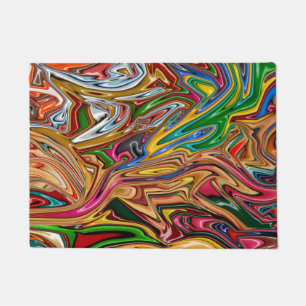 Farbige abstrakte Kunst Fußmatte