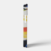 Farbige abstrakte Kunst, gelb und schwarz Case-Mate iPhone Hülle (Rückseite / Rechts)