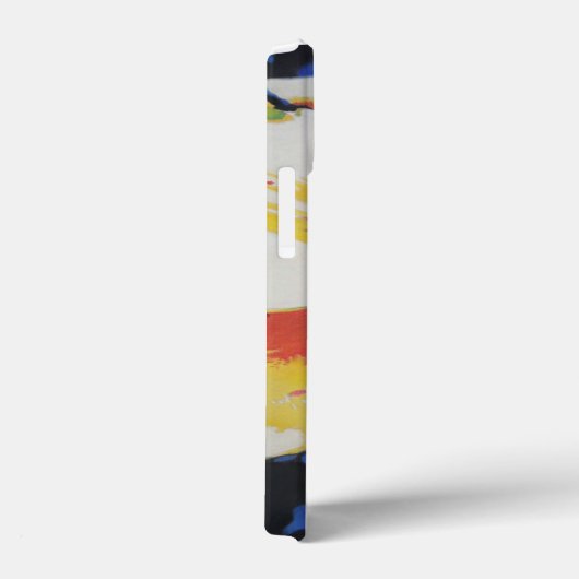 Farbige abstrakte Kunst, gelb und schwarz Case-Mate iPhone Hülle (Rückseite / Rechts)