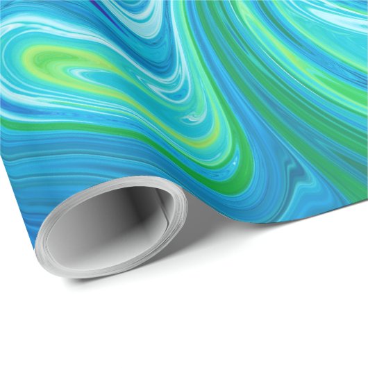 Farbige abstrakte Kunst Geschenkpapier (Rolleneckpunkt)