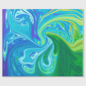 Farbige abstrakte Kunst Geschenkpapier (Flach)