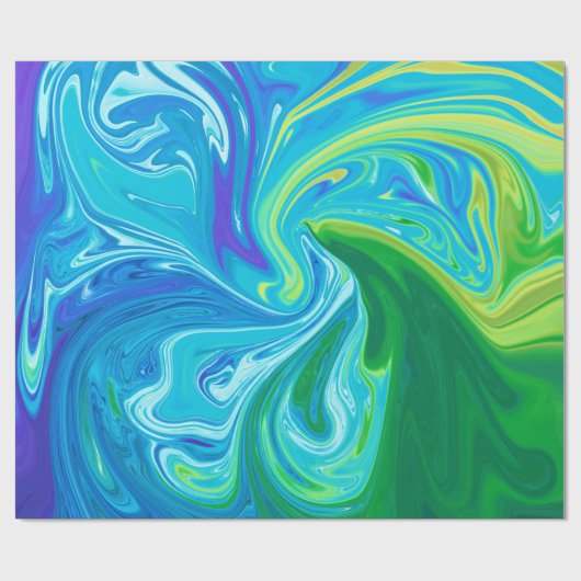 Farbige abstrakte Kunst Geschenkpapier (Flach)