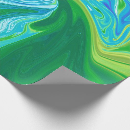 Farbige abstrakte Kunst Geschenkpapier (Ecke)