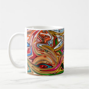 Farbige abstrakte Kunst Kaffeetasse