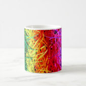 Farbige abstrakte Kunst Kaffeetasse (Mittel)