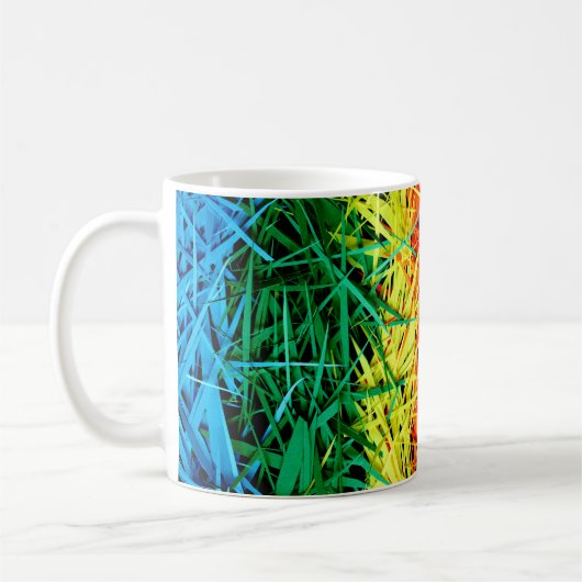 Farbige abstrakte Kunst Kaffeetasse (Links)