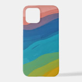 Farbige Abstrakte Kunst Künstlerisch Pink Yellow B iPhone Hülle (Rückseite)