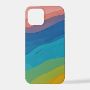 Farbige Abstrakte Kunst Künstlerisch Pink Yellow  iPhone 12 Pro Hülle