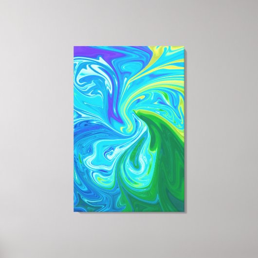 Farbige abstrakte Kunst Leinwanddruck (Vorderseite)