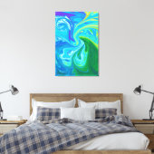 Farbige abstrakte Kunst Leinwanddruck (Insitu (Schlafzimmer))