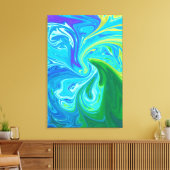 Farbige abstrakte Kunst Leinwanddruck (Insitu (Wohnzimmer))