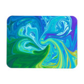 Farbige abstrakte Kunst Magnet (Horizontal)