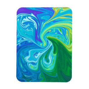 Farbige abstrakte Kunst Magnet
