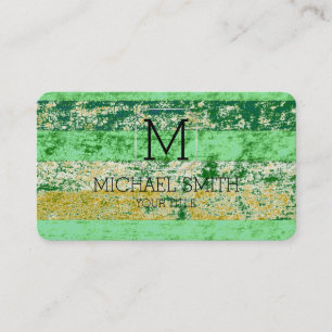 Farbige abstrakte Kunst-Monogramm #13 Visitenkarte