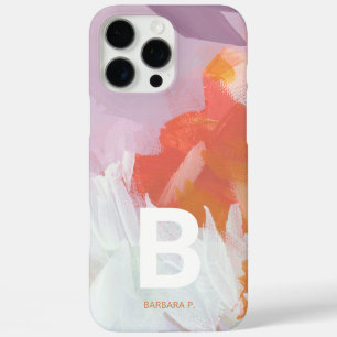 Farbige abstrakte Kunst Monogramm benutzerdefinier iPhone 16 Pro Max Hülle