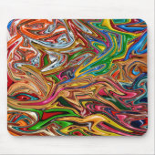 Farbige abstrakte Kunst Mousepad (Vorne)