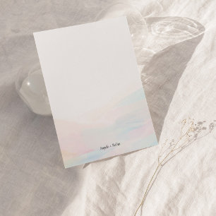 Farbige abstrakte Kunst Personalisierte flache Not Einladung