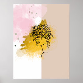 Farbige abstrakte Kunst Poster